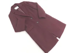 NATURAL BEAUTY BASIC ナチュラルビューティーベーシック ウール混 チェスター コート sizeS/ボルドー ◇■ レディース
