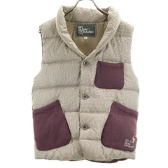 goslow caravan ゴースローキャラバン ダウンベスト 3 ベージュ系 メンズ 古着