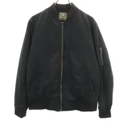 nano&co ナノアンドコー MA-1 フライトジャケット L ブラック ナノユニバース メンズ 古着