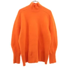 Mila Owen ミラオーウェン ウールカシミヤブレンド 長袖 ハイネック ニット F オレンジ レディース 古着