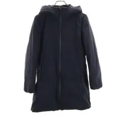 UNIQLO ユニクロ シームレス ダウンコート S ネイビー レディース 古着