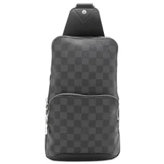 ルイヴィトン LOUIS VUITTON ボディバッグ アヴェニュー スリングバッグ ダミエグラフィットキャンバス ダミエグラフィット シルバー金具 黒 グレー  N41719 RFID 【保存袋】【中古】