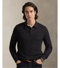 ポロラルフローレン メンズ ケーブル編み カラ コットン ニット セーター