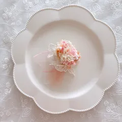 【24時間以内発送】キッズ髪飾り　ブローチ　ピンク　キッズヘアクリップ