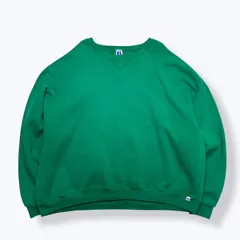 90s RUSSELL ATHLETIC Blank Sweat Shirt Made in USA 【XL】 90年代 ラッセルアスレチック スウェット クルーネック 長袖 アメリカ製 USA製 グリーン 無地 古着 ビンテージ ヴィンテージ トレーナー