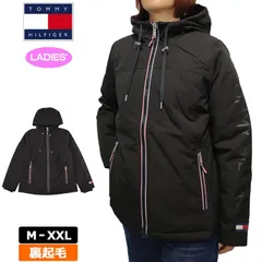 【サイズ選択可】 TOMMY HILFIGER トミーヒルフィガー レディース 裏ボア フルジップ フーディー ジャケット 1506117 (001)ブラック 防寒 ブルゾン アウター トップス 新品【サードウェイブ ゴルフ＆スポーツ メルカリShops店】
