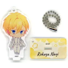 【中古】雑貨 六弥ナギ 「アイドリッシュセブン(原作版) スタンド付きアクリルキーホルダーコレクション 6周年ミニキャラ」