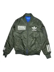 544 アディダス オリジナルス ロゴ パイロットジャンパー ブルゾン (XS)