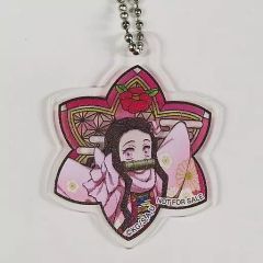 [중고] 잡화 竈門禰豆子 [귀멸의 칼날 × 쿠라 스시 빅쿠라 폰 스테인드 글라스 풍 아크릴 키 체인]