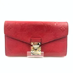 〇〇LOUIS VUITTON ルイヴィトン モノグラム アンプラント ポルトフォイユ メティス レディース 二つ折り長財布 M63728 レッド