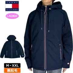 【サイズ選択可】 TOMMY HILFIGER トミーヒルフィガー レディース 裏ボア フルジップ フーディー ジャケット 1506117 (410)ネイビー 防寒 ブルゾン アウター トップス 新品【サードウェイブ ゴルフ＆スポーツ メルカリShops店】
