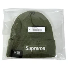 SUPREME シュプリーム × New Era 25AW Box Logo Beanie ニットキャップ カーキ サイズフリー 正規品 / 45108