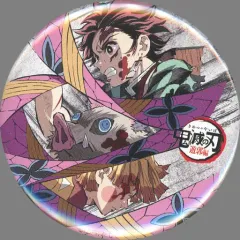 【中古】バッジ・ピンズ 竈門炭治郎＆我妻善逸＆嘴平伊之助(遊郭編 第9話) 「鬼滅の刃 全集中展 -無限列車編・遊郭編- 幕間画(アイキャッチ)ランダム缶バッジ【肆】」