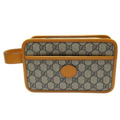 中古A】グッチ GUCCI GGスプリームキャンバス/レザー クラッチ