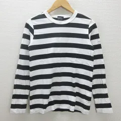G■パーリーゲイツ/PEARLYGATES ロンT/カットソー ボーダー柄【2】白紺/men's/54【中古】■