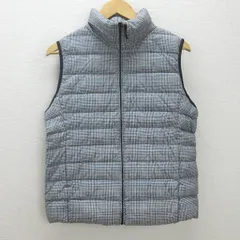 U■ユニクロ/UNIQLO ウルトラライトダウンベスト【XL】灰系/LADIES/H2【中古】■