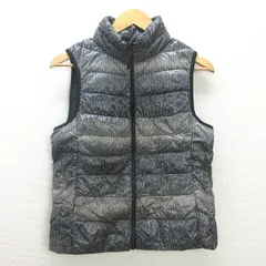 U■ユニクロ/UNIQLO ウルトラライトダウンベスト【M】灰系/LADIES/N6【中古】■