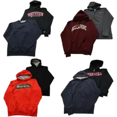 古着卸 まとめ売り チャンピオン Champion スウェット 8枚セット (メンズ M ) フルジップ カレッジ風 アーチロゴ 中古 古着 NC9247
