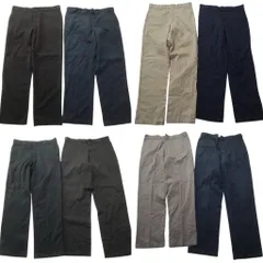 古着卸 まとめ売り ディッキーズ Dickies 874 ワーク パンツ 8枚セット (メンズ 36 /38 ) カーキ ネイビー ストレート 中古 古着 NC9277