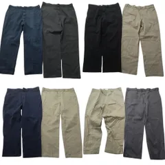 古着卸 まとめ売り ディッキーズ Dickies 874 ワーク パンツ 8枚セット (メンズ 40 /42 ) ストレート ブラック カーキ 中古 古着 NC9269