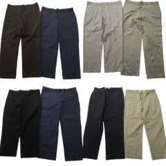 古着卸 まとめ売り ディッキーズ Dickies 874 ワーク パンツ 8枚セット (メンズ 42 ) ストレート ブラック ネイビー 中古 古着 NC9268