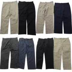 古着卸 まとめ売り ディッキーズ Dickies 874 ワーク パンツ 8枚セット (メンズ 42 /44 ) ストレート ブラック ネイビー 中古 古着 NC9267