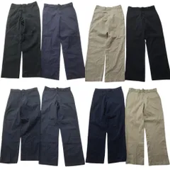 古着卸 まとめ売り ディッキーズ Dickies 874 ワーク パンツ 8枚セット (メンズ 32 /33 ) ストレート ネイビー ブラック 中古 古着 NC9286