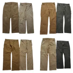 古着卸 まとめ売り ディッキーズ Dickies ダック ペインター パンツ 8枚セット (メンズ 36 ) ワーク フェード ベージュ 中古 古着 NC9311