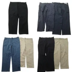 古着卸 まとめ売り ディッキーズ Dickies パンツ 7枚セット (メンズ 44 ) カーゴ ワーク ストレート ネイビー 中古 古着 NC9322
