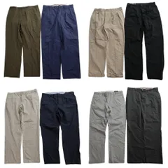 古着卸 まとめ売り ラルフローレン パンツ MIX 8枚セット (メンズ 36 ) テーパード ポロチノ 90’s ブラック 中古 古着 NC9368