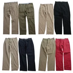 古着卸 まとめ売り ラルフローレン パンツ MIX 8枚セット (メンズ 36 ) ポロチノ ブラック ベージュ 90’s 中古 古着 NC9367