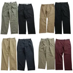 古着卸 まとめ売り ラルフローレン パンツ MIX 8枚セット (メンズ 38 ) ポロチノ テーパード ネイビー ベージュ 中古 古着 NC9364