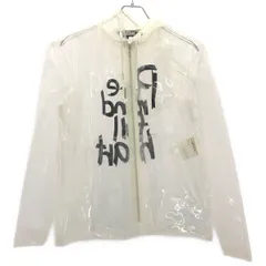 BLACK COMME des GARCONS ブラック コムデギャルソン 22AW PVC バックプリントフーデッドジャケット 1J-J024 クリア M