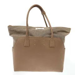 Maison Margiela 11 メゾン マルジェラ 24SS 5AC Bag キャンバスレザートートバッグ SB1WC0013 グレー×ベージュのサムネイル