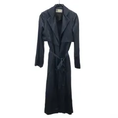 LANVIN ランバン ロングベルテッドサテンコート CO113U 3408 ブルー 34のサムネイル