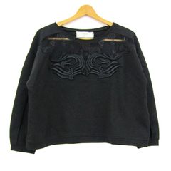 レキサミ カットソー シャツ トップス 長袖 レース レディース 36 