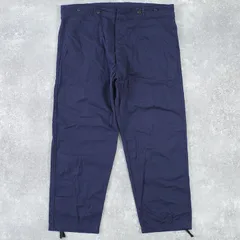 90s ドイツ軍実物 ワークパンツ ネイビー 58 ●572