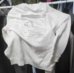 (未使用 XL) UNIQLO UT カウズ ロングスリーブ スウェットシャツ オフホワイト