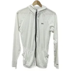 UNDER ARMOUR(アンダーアーマー) ブルゾン サイズLG L レディース - 白 長袖/ジップアップ/春/秋