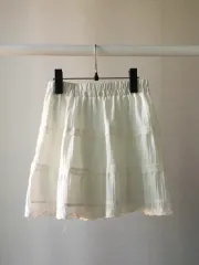 ホワイト レース スカート