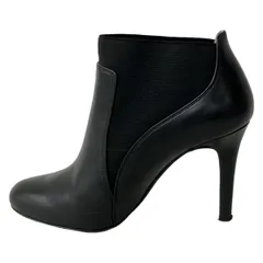 DIANA(ダイアナ) ショートブーツ 23 1/2 レディース - 黒 サイドゴア レザー