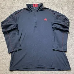 (XL) アディダス トレーナー ハーフジップ
