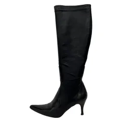 COLE HAAN(コールハーン) ロングブーツ 5 1/2 B レディース - 黒 レザー