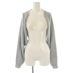 【中古】アディアム 23年 Cropped Knit Snug クロップドニットスナッグ 長袖 カシミヤ混 ライトブルー 38035 /DO アディアム ADEAM 23年 Cropped Knit Snug クロップドニットスナッグ