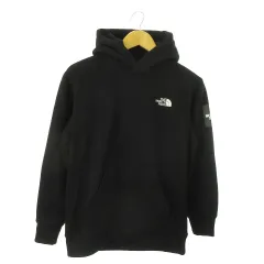 ザノースフェイス THE NORTH FACE SQUARE LOGO HOODIE プルパーカー スウェット 長袖 ロゴ 裏起毛 アウトドア S 黒 ブラック NT61835 /AO20 ■GY19