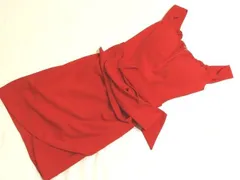 美品 C77 IRMA イルマ キャバドレス ミニ ワンピース ◆ サイズS レッド系 ノースリーブ レディース 夜職 キャバ嬢 ▼7K