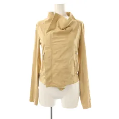 ロイヤルパーティー ROYAL PARTY スウェード調ライダースジャケット F ベージュ /DO ■OS ■SH