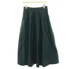 スローブ イエナ SLOBE IENA  ランダムタックスカート フレアスカート マキシ ロング 38 緑 グリーン 21060912402030 /HN