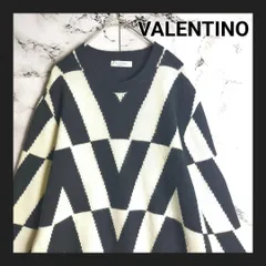 【最高級】VALENTINO ヴァレンティノ カシミヤ ニット S ゼブラ柄 総柄 セーター 黒 白 モード ラグジュアリー イタリア製 完売のサムネイル