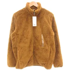 ユニクロ UNIQLO タグ付き 19AW ファーリーフリースフルジップジャケット ジップアップ L 茶 ブラウン 341-418712 /GV